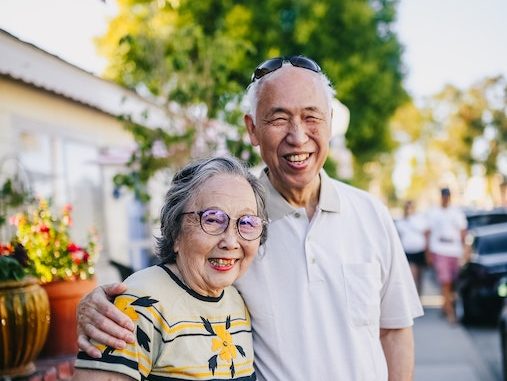 Portrait Of A Happy Elderly Couple