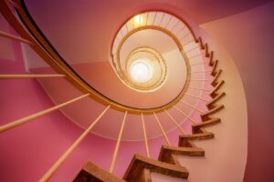 hd wallpaper, spiral, staircase