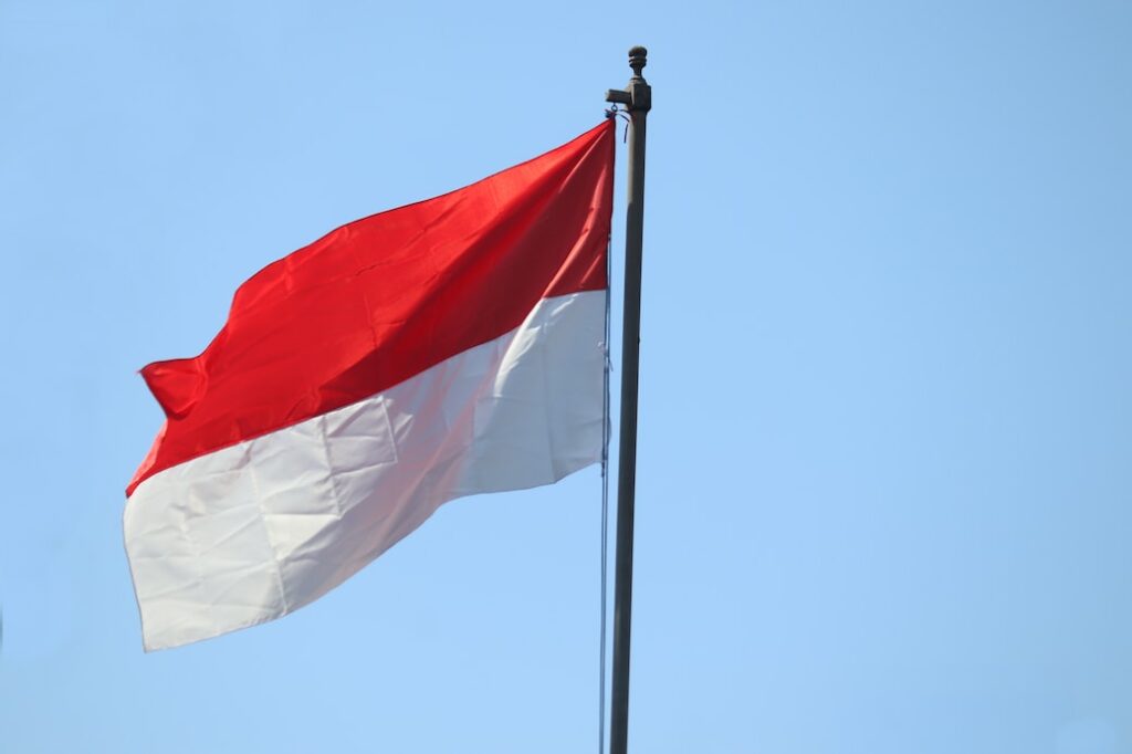 white red and black striped flag bendera merahputih