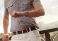 Man Showing Wristwatch