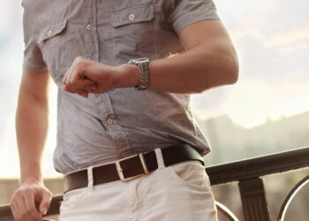 Man Showing Wristwatch
