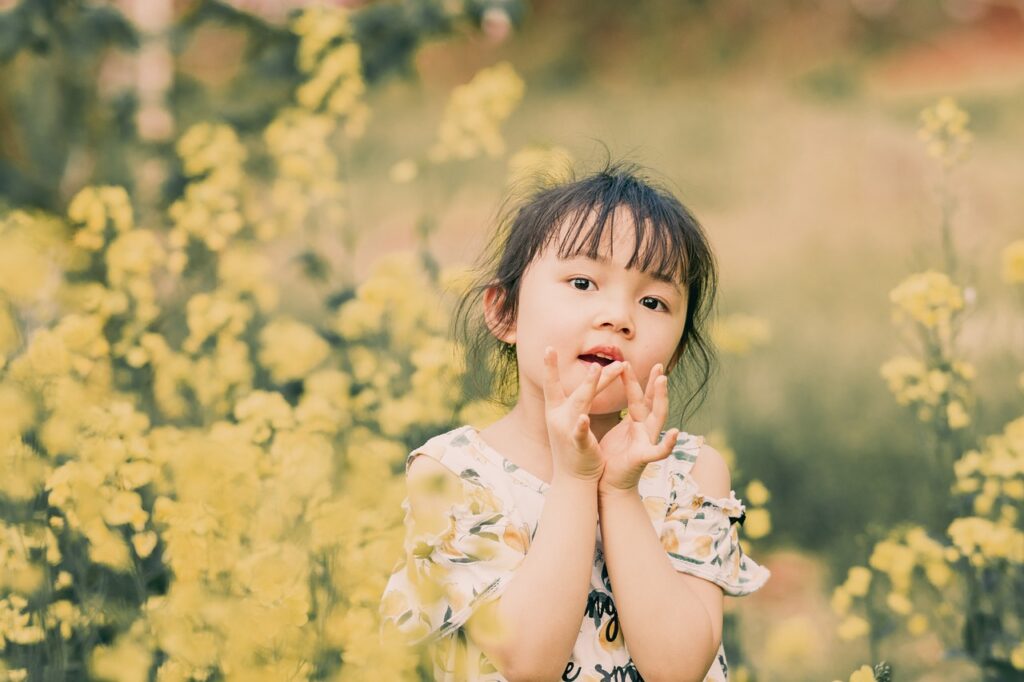 child, girl, nature
